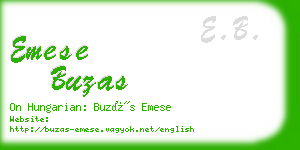 emese buzas business card